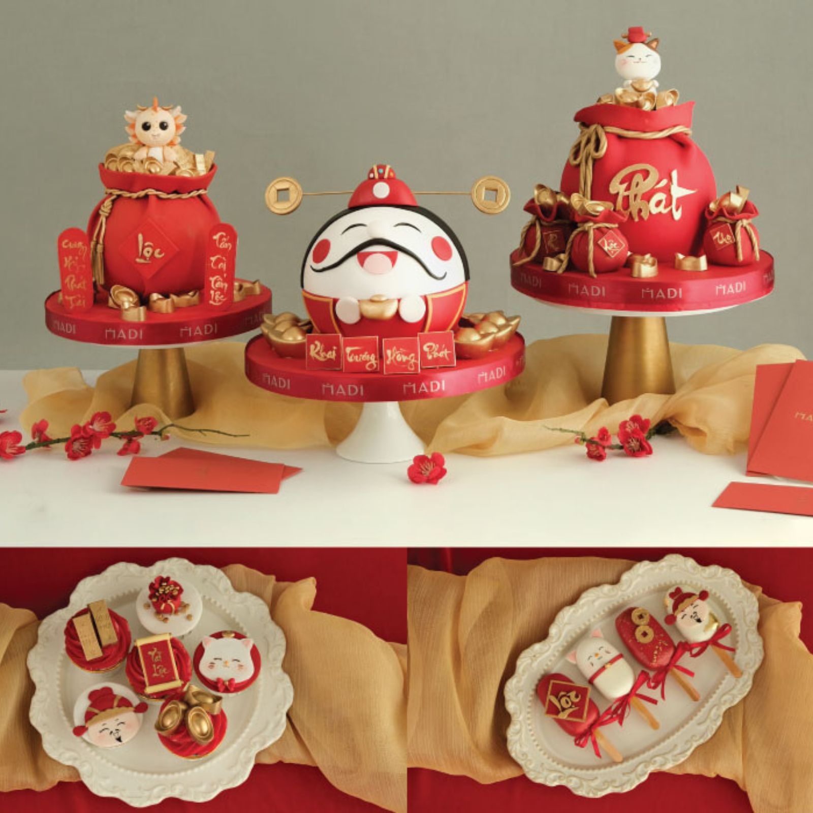 Bánh kem dịp khai trương – Khởi đầu thịnh vượng, kinh doanh hồng phát