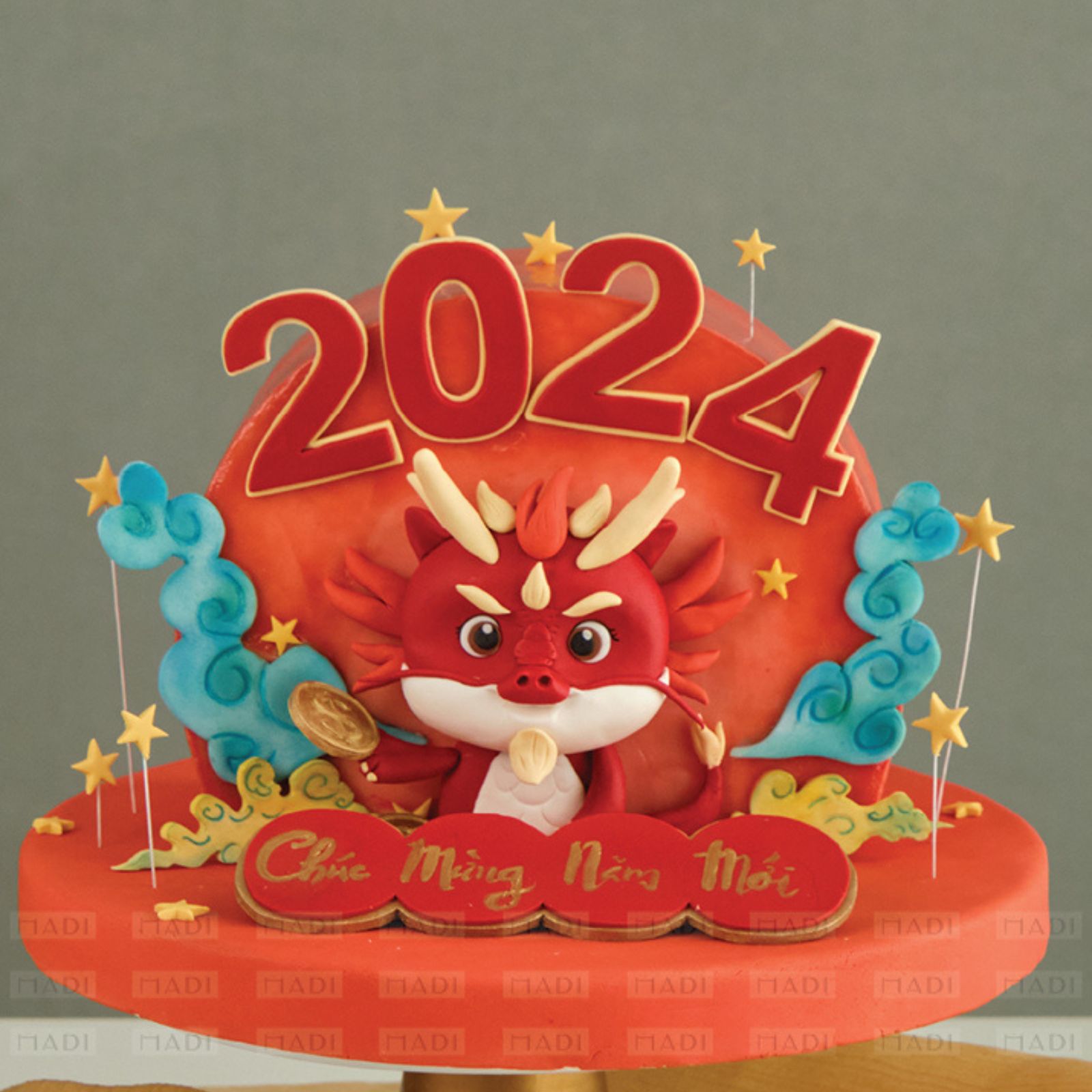 Mẫu bánh kem dịp khai trương theo năm với nhiều ý nghĩa về tiền tài, may mắn