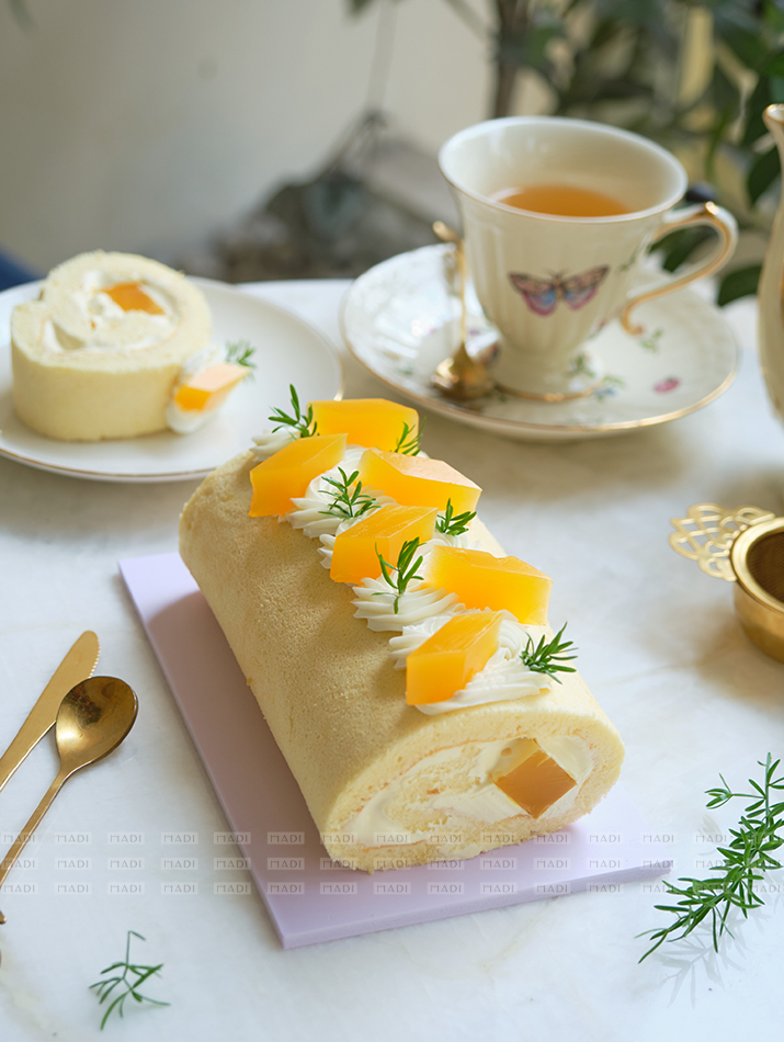 Passion Fruit Chiffon Roll