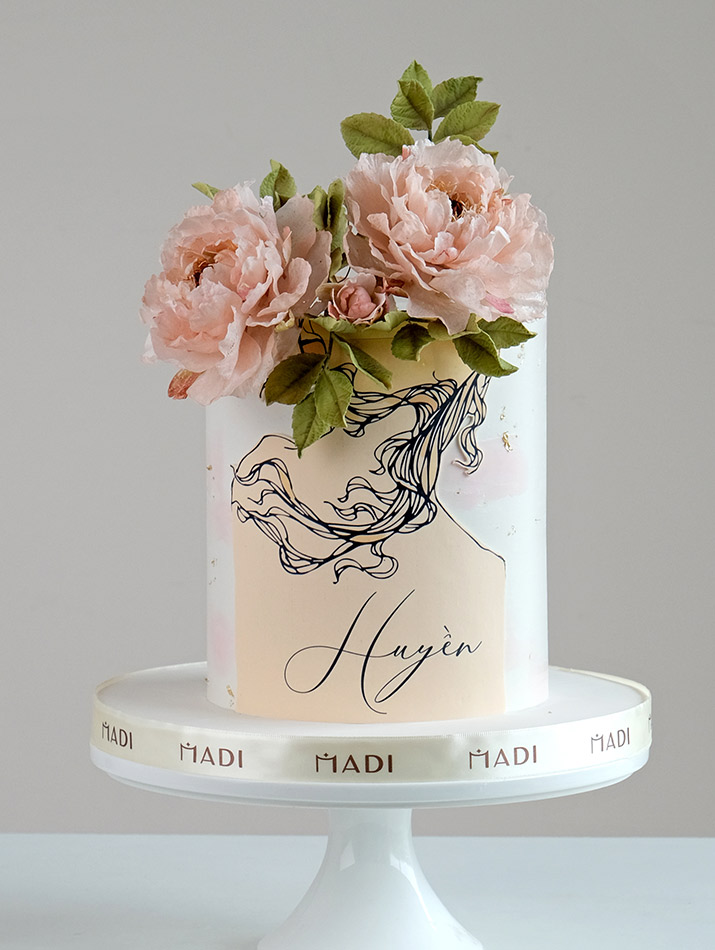 Rice Paper flowers – Peony 01