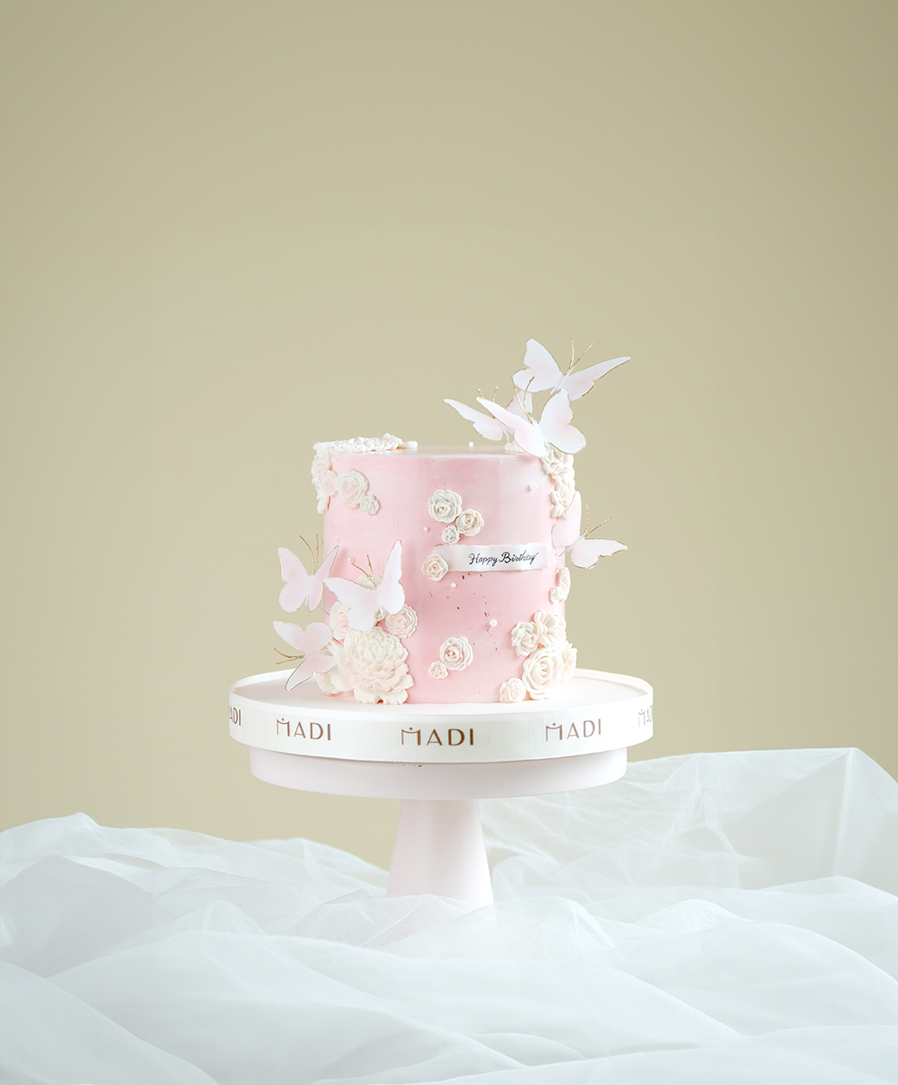 Butterfly Bloom cake